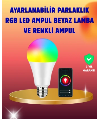 Enerji Verimli Akıllı LED Ampul, Uzaktan Kontrol Özellikli