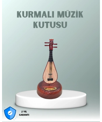 Enstrüman Figürlü Melodi Çalan Dekoratif Müzik Kutusu