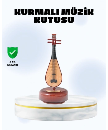 Enstrüman Şeklinde Müzik Kutusu Lüt Tasarım Melodious Music