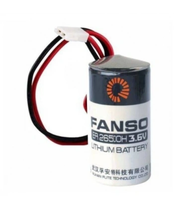 FANSO ER26500H Kablolu Konnektörlü (51005-2P) 3.6V Lithium Pil (Li-SOCL2)