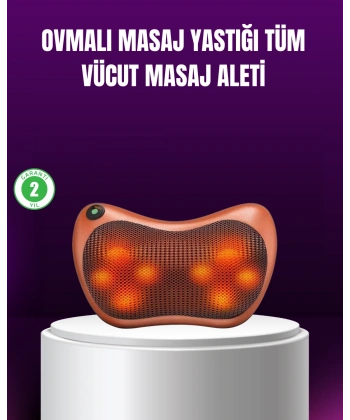 Ergonomik Derin Yoğurmalı Boyun Bel Sırt Masaj Cihazı Priz Çakmak Girişli