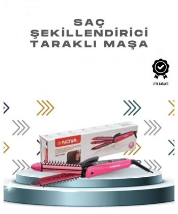 Ergonomik Tasarımlı Fön ve Maşa Uyumlu Saç Şekillendirici Maşa