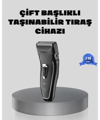 Erkek Tıraş Makinesi Kablosuz Kuru Tıraş Folyo Başlık Yıkanabilir Gövde