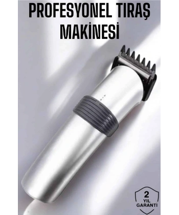 Erkeklere Özel Şarjlı Saç ve Sakal Kesme Tıraş Makinesi Seti