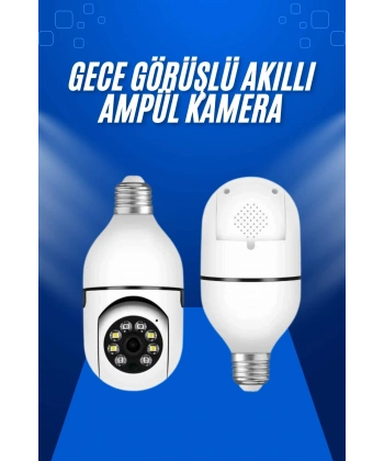 Ev Kamerası Wifi Kamerası Gece Görüşlü Akıllı Ampül Kamera