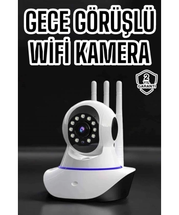 Ev Kamerası Wifi Kamerası Video Kayıt Çift Yönlü Hareket Sensörü Bebek