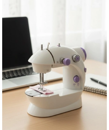 Ev Tipi Mini Dikiş Makinesi Ayarlanabilir Hız ve Işıklı