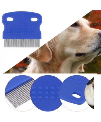 Evcil Hayvan Bakım Tarağı – Kedi Köpek Tavşan İnce Dişli Bit Pire Tarağı