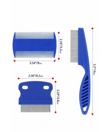 Evcil Hayvan Tarak Seti 4lü Bit Tarağı Ked Köpek Tüyüne Uygun