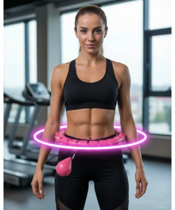 Evde Spor İçin Akıllı Hula Hoop Çemberi Bel İnceltici Mor