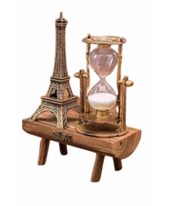 Eyfel Kuleli Kum Saati Dekoratif Hediyelik Eşya Retro Eyfel Kulesi