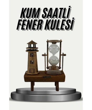 Eyfel Kulesi ve Deniz Feneri Dekoratif Masa Biblosu Hediyelik