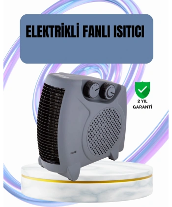 Fanlı Oda Isıtıcısı Termostat Kontrollü Soğuk Hava Üfleme Modu