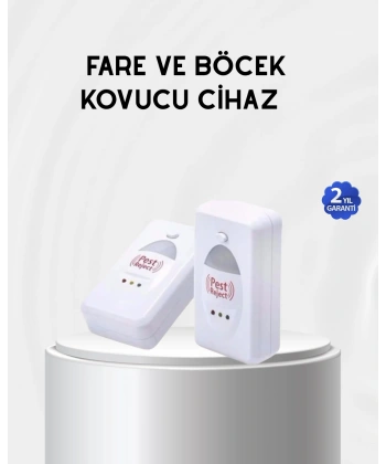 Fare, Sivrisinek ve Böcek Kovucu Ultrasonik Cihaz – Güvenli ve Kimyasalsız Çözüm