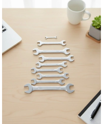 Farklı Ölçülerde Kombine Açık Ağız Anahtar Takımı