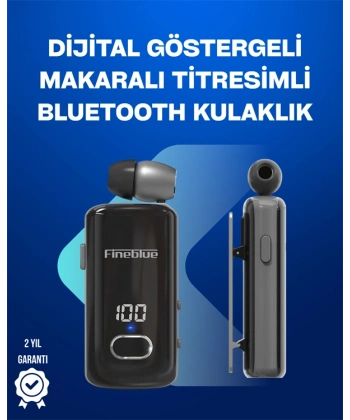 Fineblue F580 – Klipsli Bluetooth Kulaklık, Gürültü Engelleyici, Uzun Pil Ömürlü