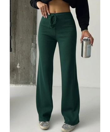 Fit comfort bej salaş pantolon petrol yeşili A6011