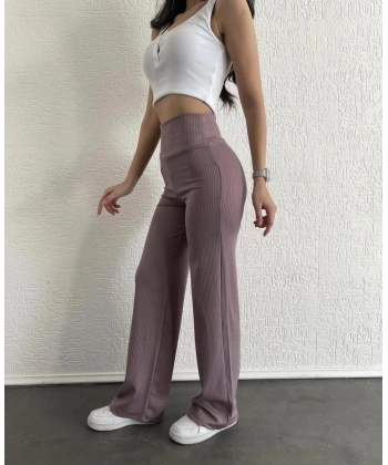 fitilli palazzo pantolon sütlükahve