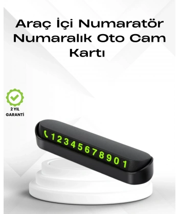 Fosforlu Işıltı ile Araç İçi Telefon Numaratörü – Güvenli Parkın Anahtarı