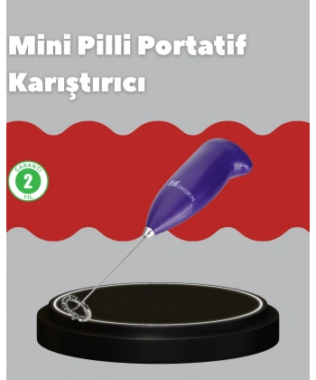 Frappe ve Cappuccino Maker – Taşınabilir Pilli Köpürtücü Mikser