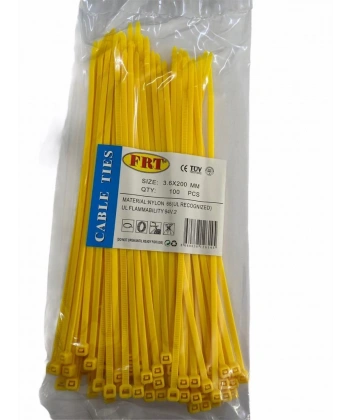 FRT Sarı 3,6X200 Kablo Bağı