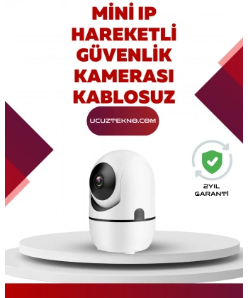 Full HD 1080P Kablosuz Güvenlik Kamerası – Hareket Takip, Gece Görüşü ve İki Yönlü Ses Özellikli