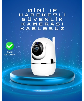 Full HD 1080P Kablosuz Pan & Tilt Güvenlik Kamerası – Hareket Takipli ve İki Yönlü Sesli