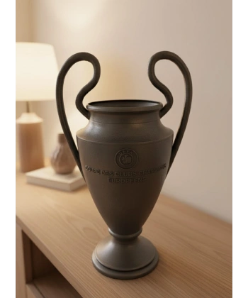 Füme Kupa 25cm UEFA Model Dekoratif Ödül Biblosu