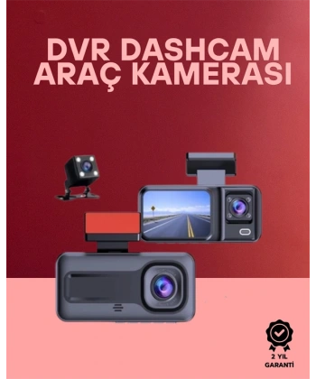 G-Sensör, Hareket Algılama ve Döngüsel Kayıt Özellikli 3lü Kamera Güvenlik Sistemi