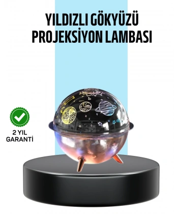Galaksi ve Yıldız Efektli Nemlendirici Işık Projektörü