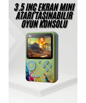 Game Box Oyun Konsolu 500 Retro Oyunlu Mini Taşınabilir 3 İnç