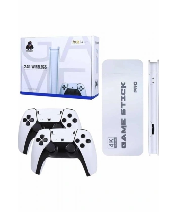 Game Stick 4K Retro Çift Kollu Atari Oyunlari +20000 Oyunlu Konsol Nostalji