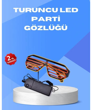 Gece Eğlencelerine Özel Renkli LED Işıklı Gözlük