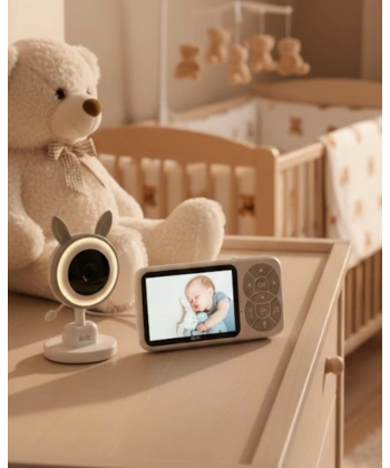 Gece Görüşlü Bebek Telsizi Besleme Hatırlatıcılı LCD Ekran