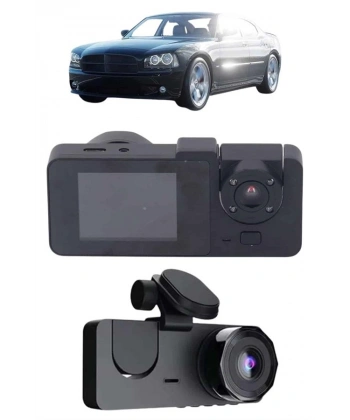 Gece Görüşlü DVR 3 Lensli Araç İçi Sürüş Kamerası Video Kaydedici