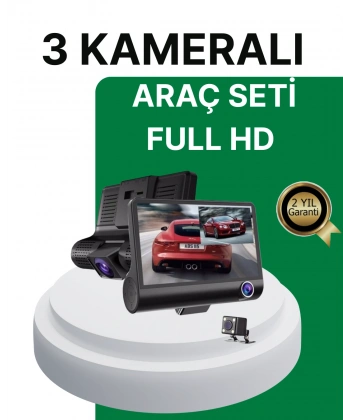 Gece Görüşü Destekli, 1080P Full HD Çözünürlüklü Araç İçi Kamera