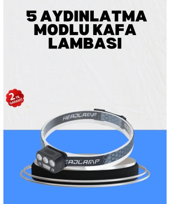 Gece Koşusu İçin LED Kafa Lambası El Sensörlü