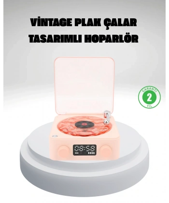 Gece Lambası Stereo Bluetooth Hoparlör Dijital Saat Su Dalgası Efektli 3-ü-1 Cihaz