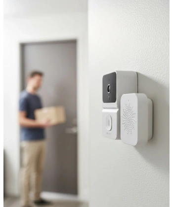 Gerçek Zamanlı Fotoğraflı Akıllı Kapı Zili İki Yönlü Konuşma