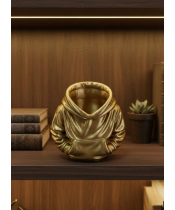 Gold Hoodie Kalemlik 10x10 cm Masa Üstü Düzenleyici