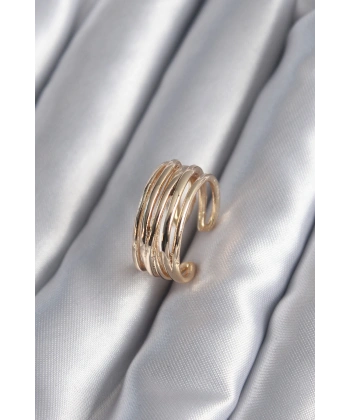 Gold Renk Ayarlanabilir Kadın Yüzük