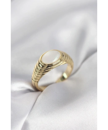 Gold Renk Vintage Model Kadın Yüzük