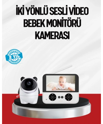 Görüntülü Bebek Monitörü 4.3 İnç Ekran ve Sesli İletişim