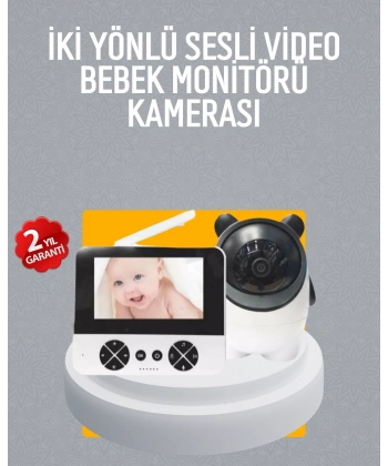 Görüntülü Bebek Monitörü 4.3 İnç Ekran ve Sesli İletişim