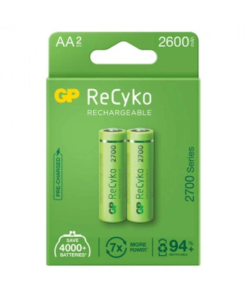 GP ReCyko 2600mAh AA Şarj Edilebilir Kalem Pil 2lİ Paket
