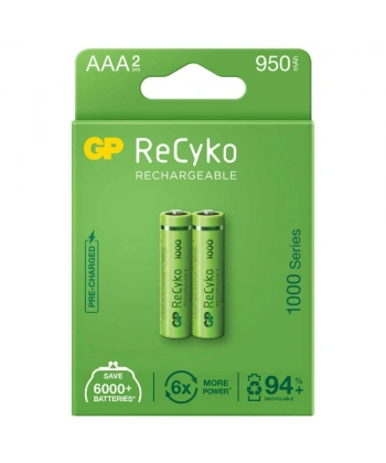 GP ReCyko 950mAh AAA Şarj Edilebilir İnce Kalem Pil 2li Paket