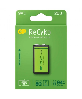 GP ReCyko 9V 200mAh Şarj Edilebilir Pil