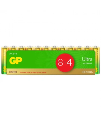 GP Ultra Alkalin AA Kalem Pil 12li Paket