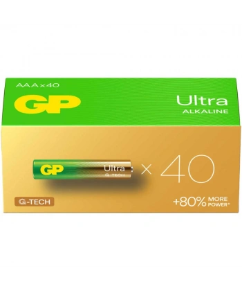 GP Ultra Alkalin AAA İnce Kalem Pil 40lı Paket