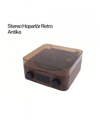 GRAMAFON SPEAKER KAHVERENGİ